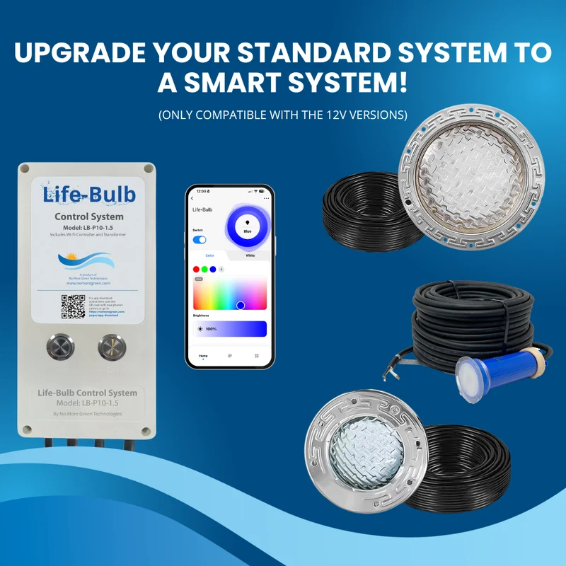 Life-Bulb Smart Control System Controller Box | For 1.5-inch, 6-inch (12V Only), & 10-inch Lights (12V Only) | 120V System Line Connection | Lifetime Replacement Program