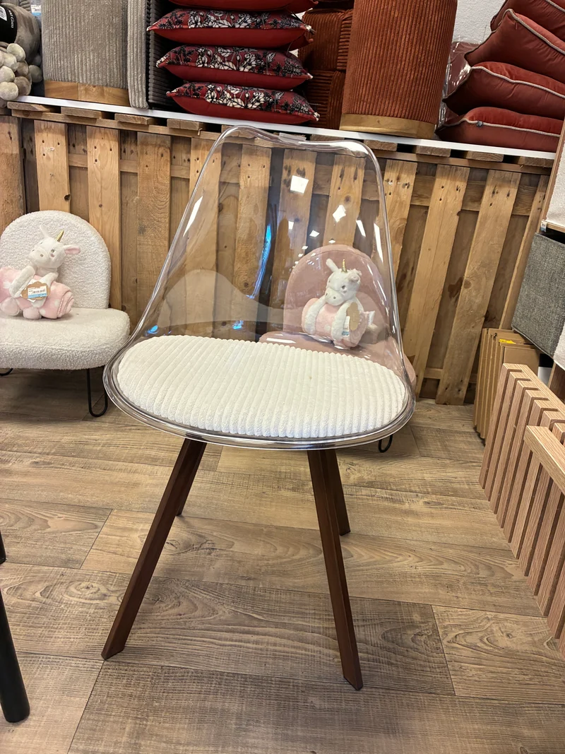 Chaise transparente bureau