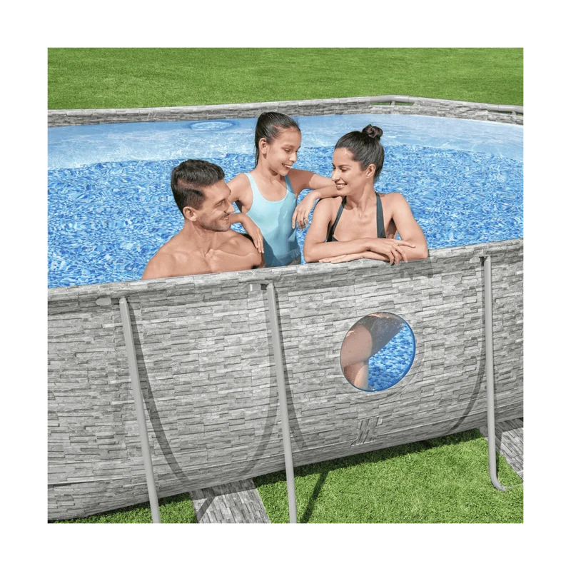 PISCINE STEEL PRO MAX CLEAR VIEW 4.88X3.05X1.07