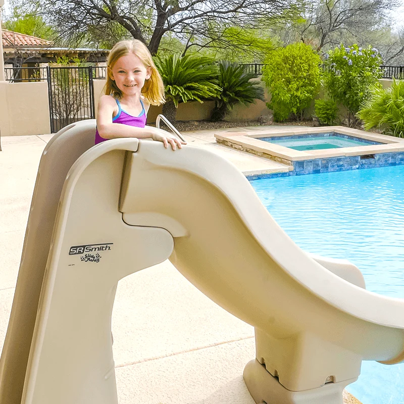 Toboggan amovible pour piscine creusée SlideAway Safe