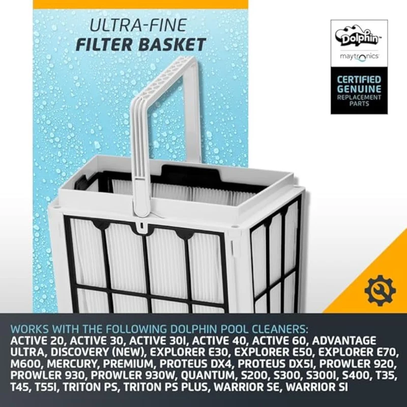 Panier de filtration 9991458-R1 pour robots nettoyeurs Dolphin