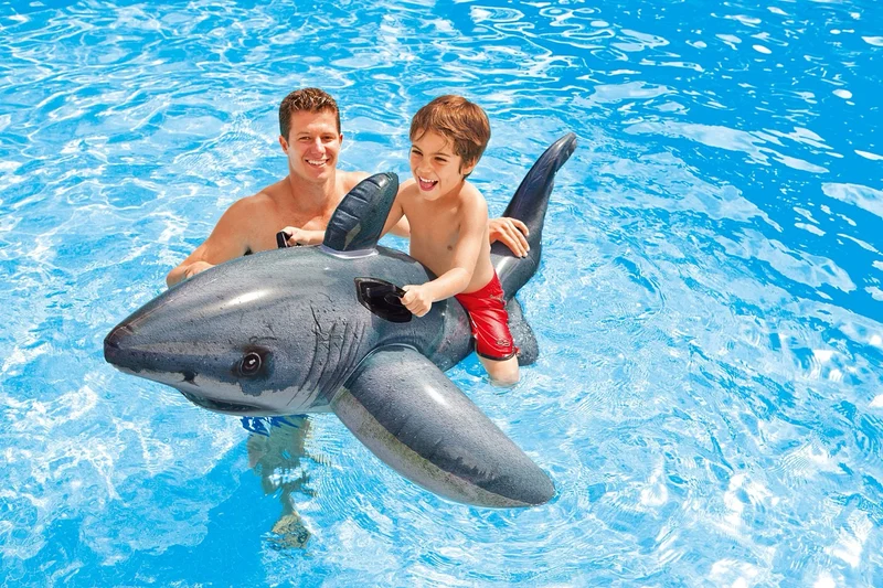 Grand requin à chevaucher blanc
