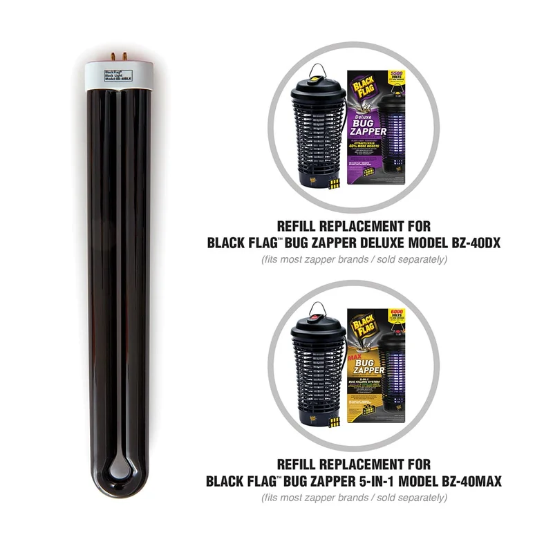 Ampoule de rechange noire pour lampe anti‑insectes