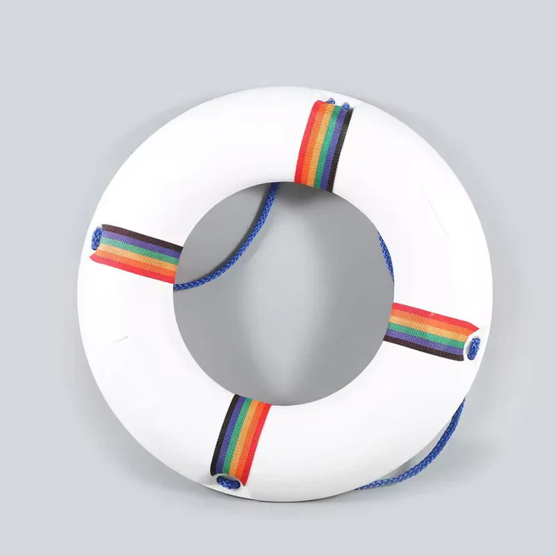 Bouée de sauvetage arc-en-ciel