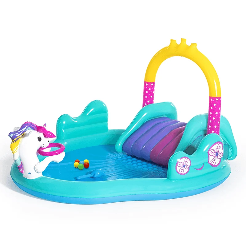 Centre de jeux gonflable licorne magique pour enfant