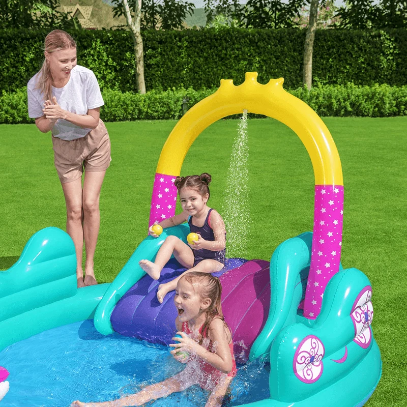 Centre de jeux gonflable licorne magique pour enfant
