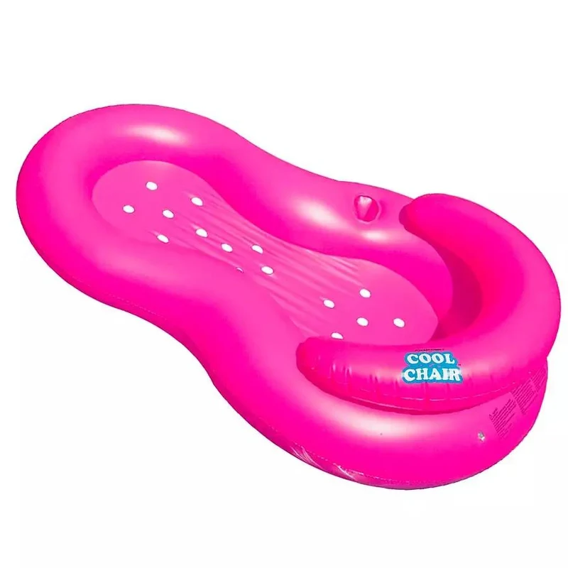Chaise longue gonflable rafraîchissante