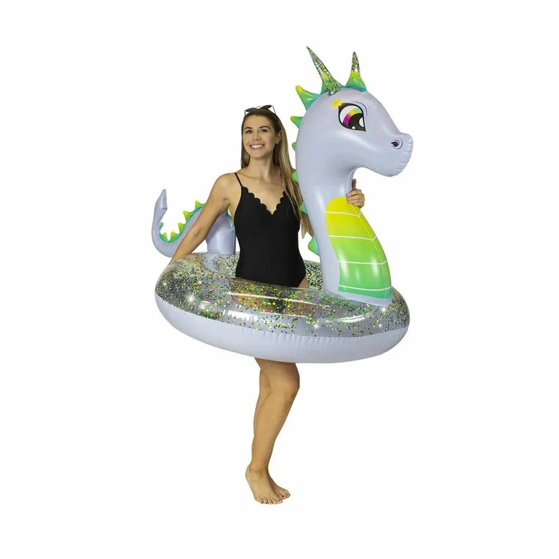 Gonflable dragon pailleté