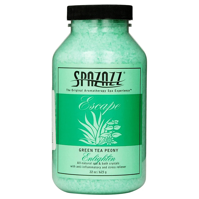 Cristaux pour spa et bain - Thé vert pivoine