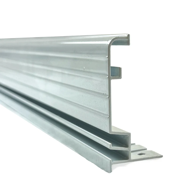 Margelle droite entaillé à double rails pour piscine creusée - 8 pi