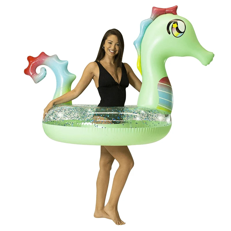 Tube de nage hippocampe scintillant