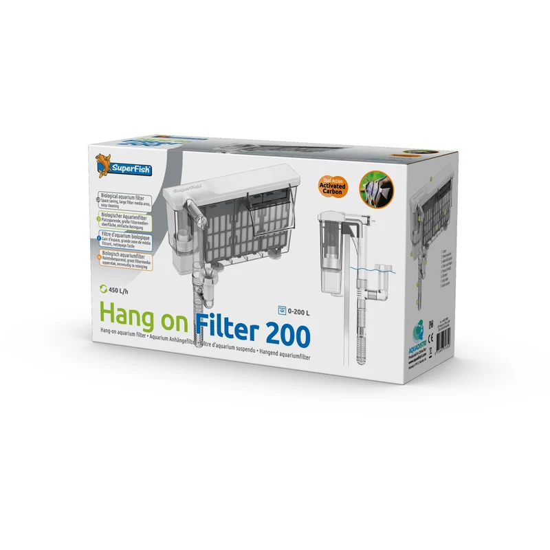 Filtre d'aquarium - Hang on filter 200 - Superfish