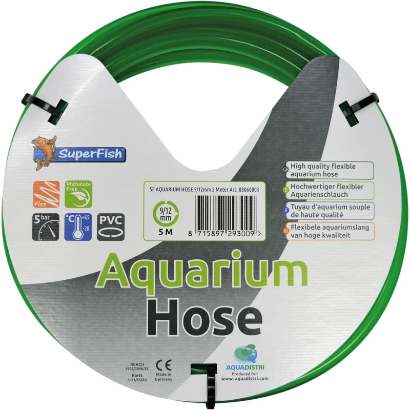 Tuyaux aquarium 5MTR 9/12MM - Superfish