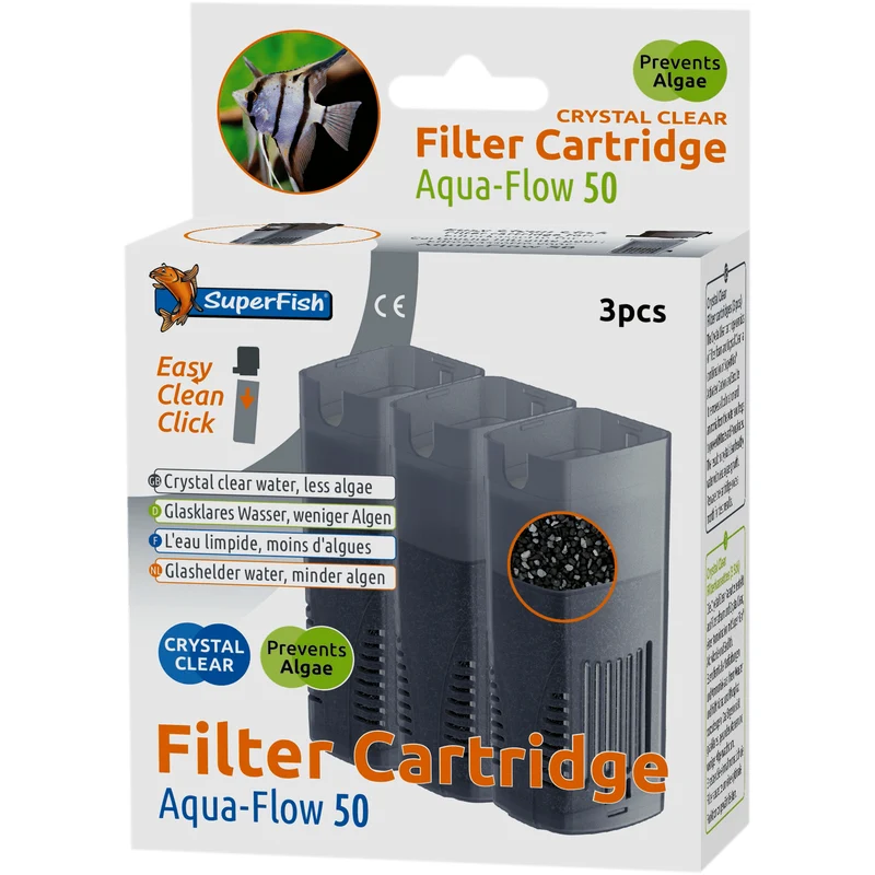 Cartouches Aquaflow 50 Crystal Clear (3Pcs) - Superfish