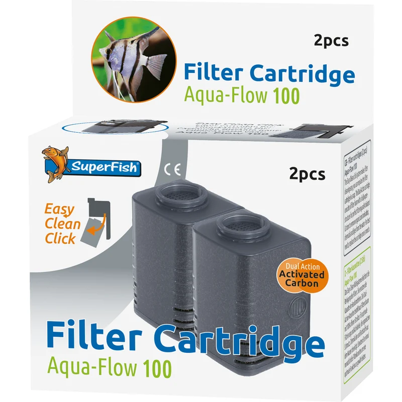 Cartouche Aqua-Flow 100 Easy Click (2Pcs) - Superfish