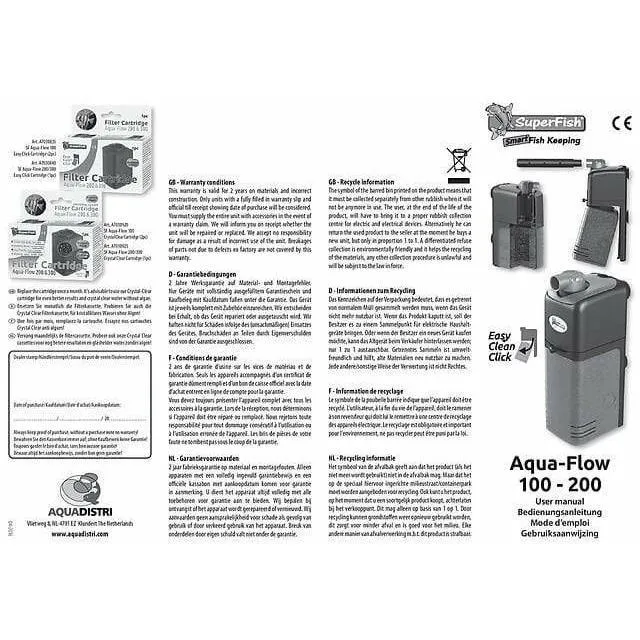 Filtre interne Superfish Sf aqua-flow 200 - 400L/H