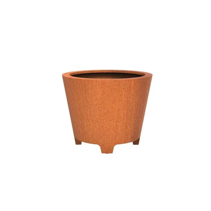 Jardinière en corten - Cado avec pieds 1m x 0.8m