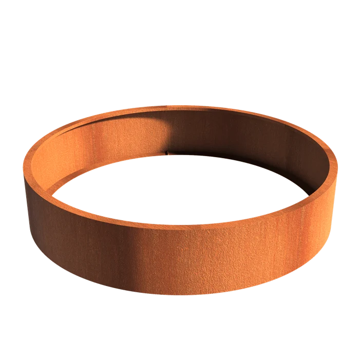 Jardinière en corten - Atlas sans fond 2m x 0.4m