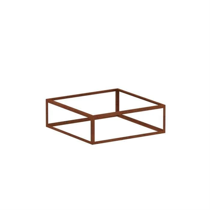 Jardinière en corten - Cadre de plante 1.2m x 1.2m x 0.4m