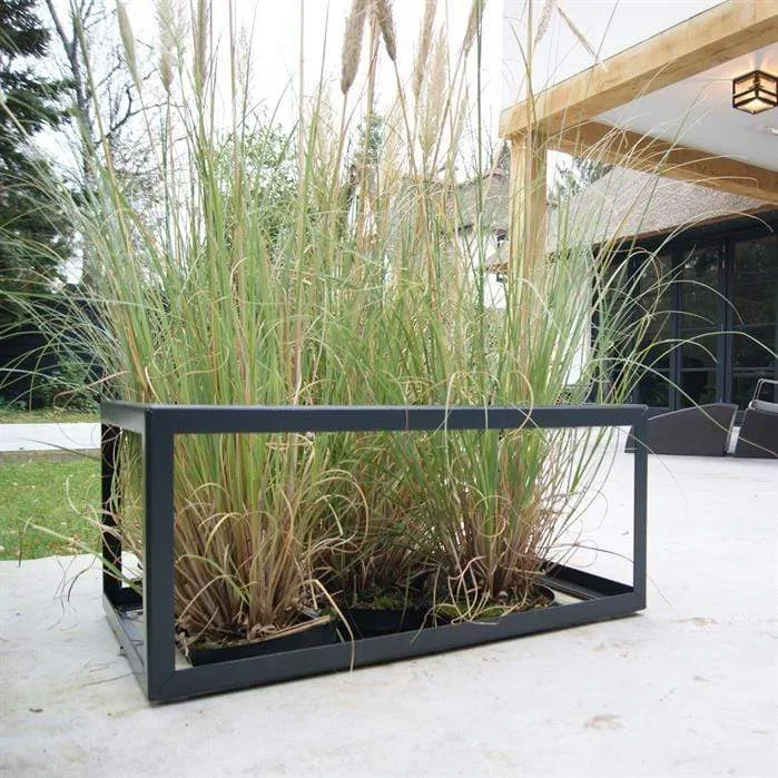 Jardinière en corten - Cadre de plante 2m x 2m x 0.4m