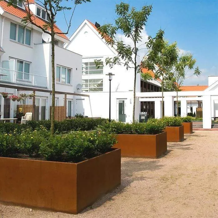 Jardinière en corten - Andes sans fond 1.4m x 1.4m x 0.8m