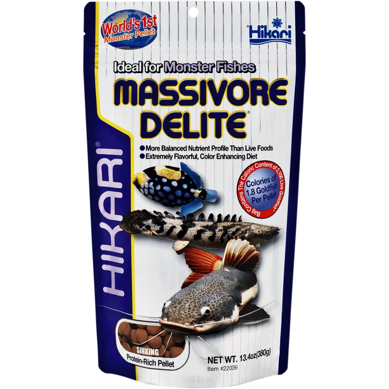 Hikari Massivore Delite - 380g - Nourriture pour poissons prédateurs