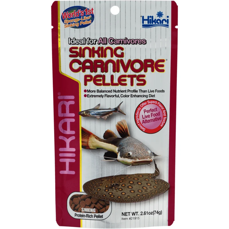 Hikari Sinking Carnivore - 74g - Nourriture pour poissons carnivores