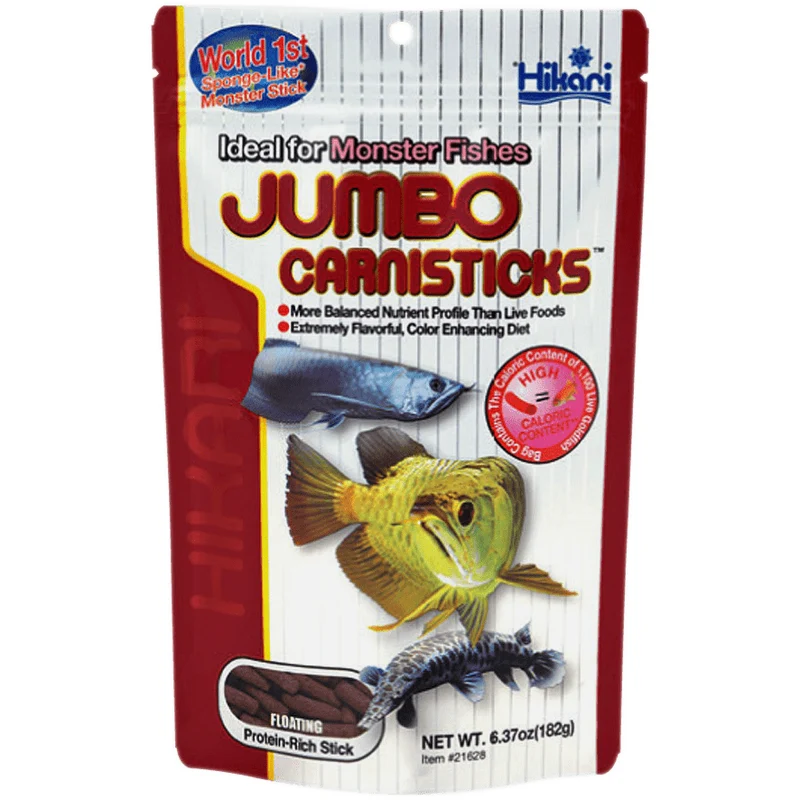 Hikari Jumbo Carnisticks - 182g - Nourriture pour poissons carnivores