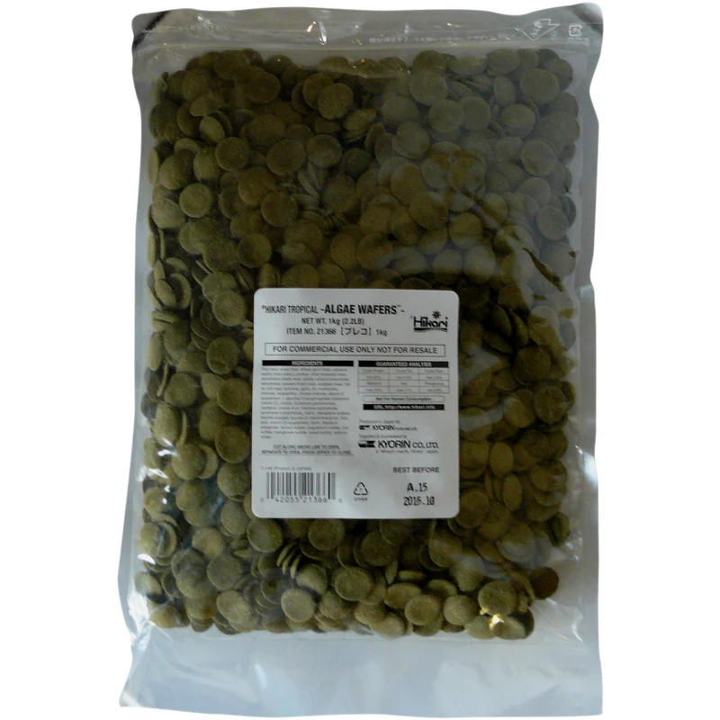 Hikari Mini Algae Wafers - 1kg - Nourriture pour poissons tropicaux