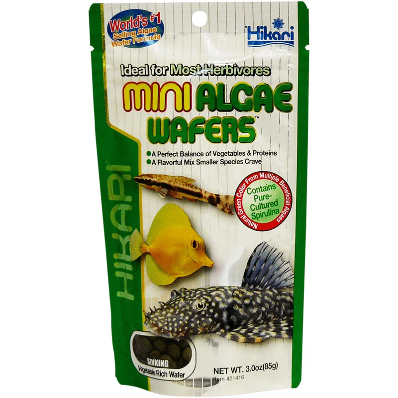 Hikari Mini Algae Wafers - 85g - Nourriture pour poissons tropicaux