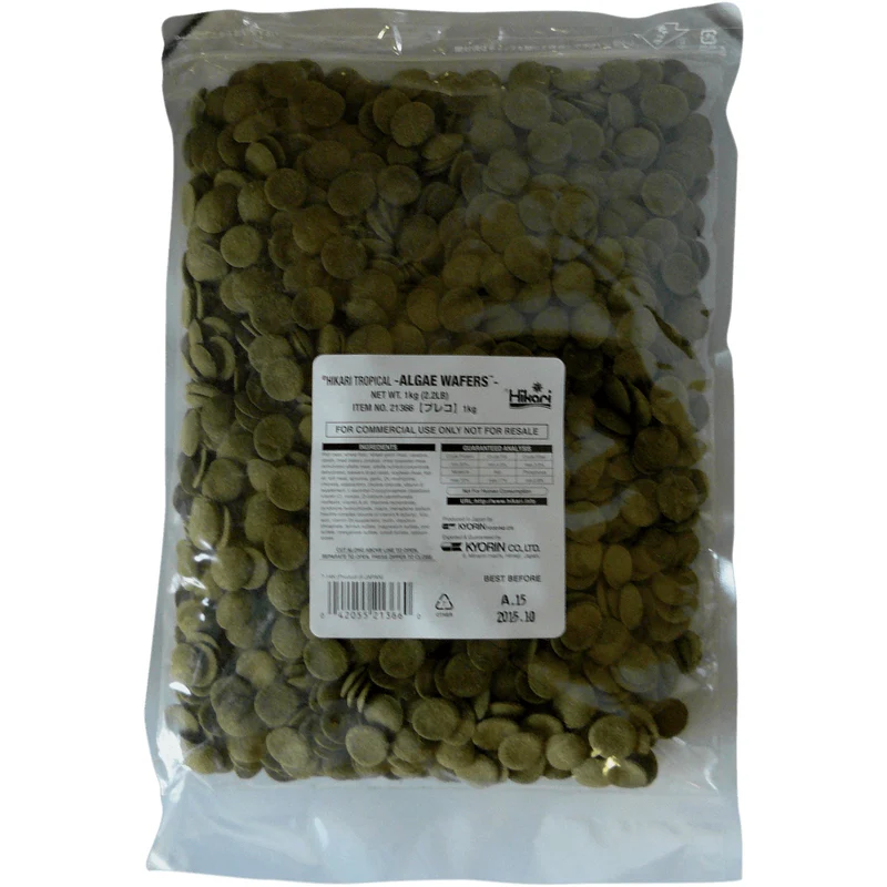 Hikari Algae Wafers - 1kg - Nourriture pour poissons tropicaux