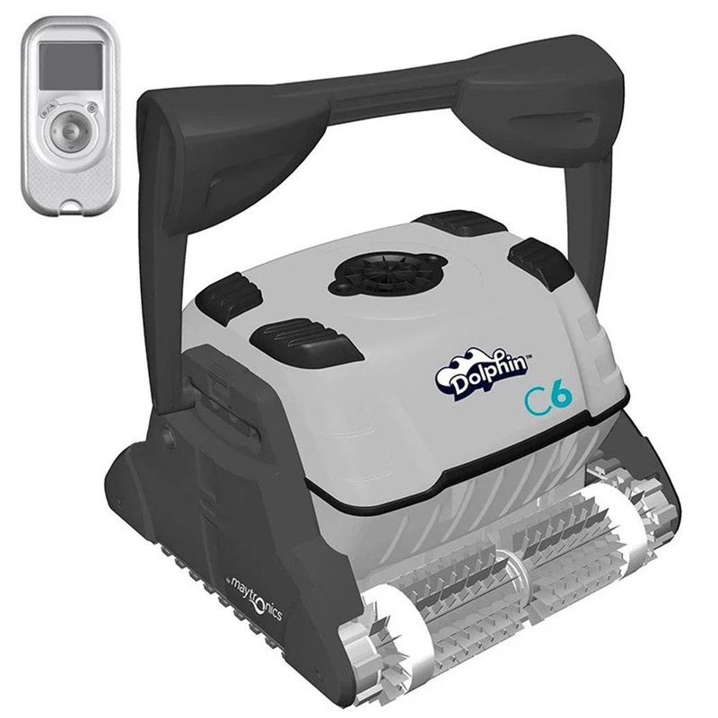 Aspirador robot Maytronics Dolphin C6 limpa fundos de Piscina publica electrico automático