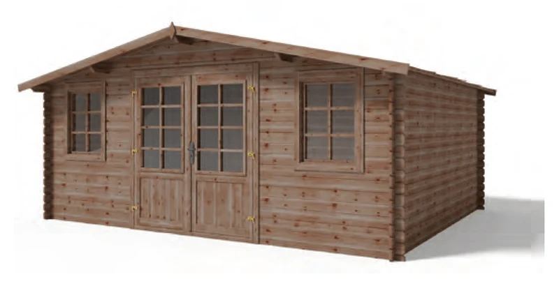 Abrigo de Jardim Thorens com opção alpendre 500 x 400 x 235 cm
