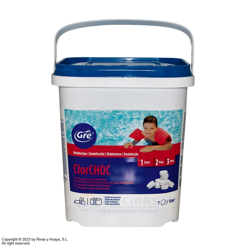 ClorCHOC tabletas 30 g., GRE. 5 kg.