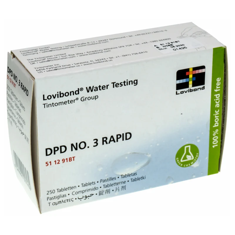 Reactivo DPD 3 Rapid Lovibond 01425 – 250 tabletas