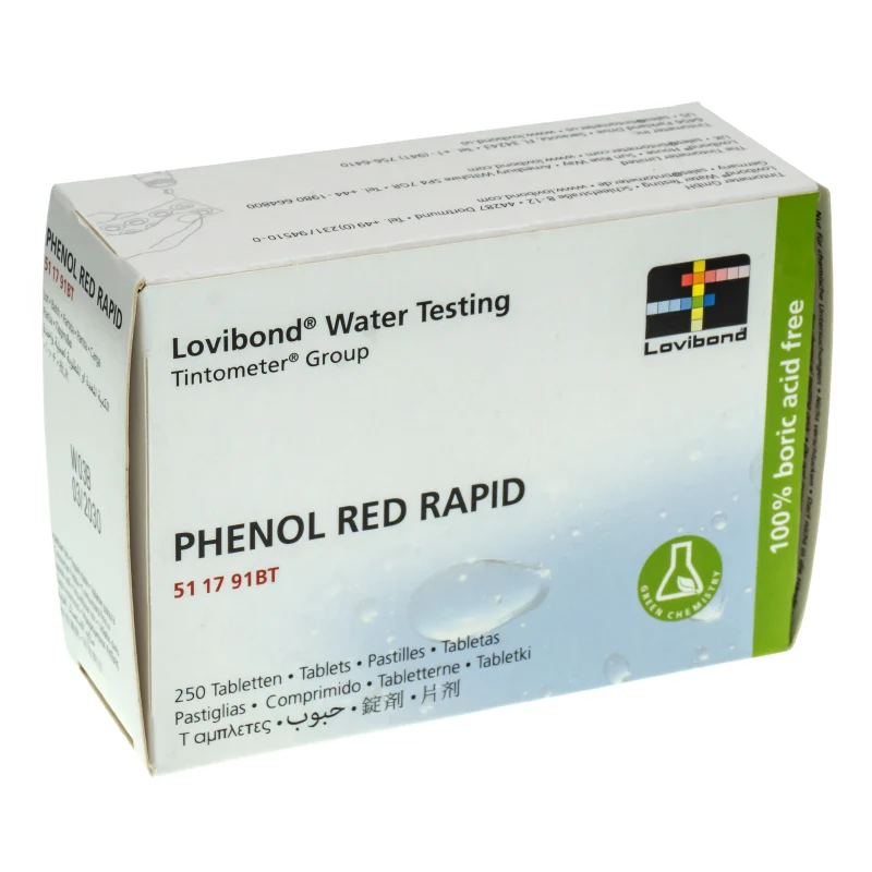 Reactivo Phenol Red Rapid Lovibond 01426 – 250 tabletas