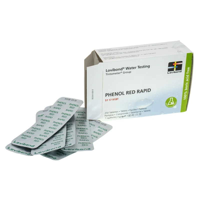 Reactivo Phenol Red Rapid Lovibond 01426 – 250 tabletas