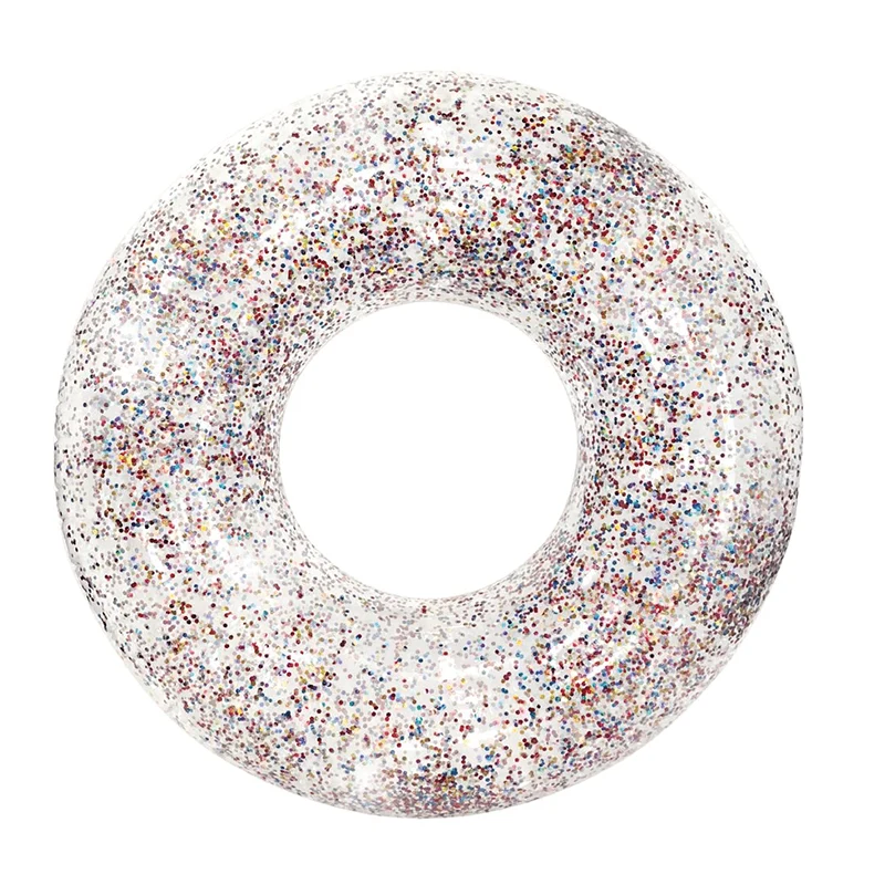 Tube de nage scintillant et multicolore