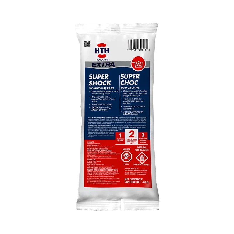 Chlore granules HTH Extra Super Choc - 454 g