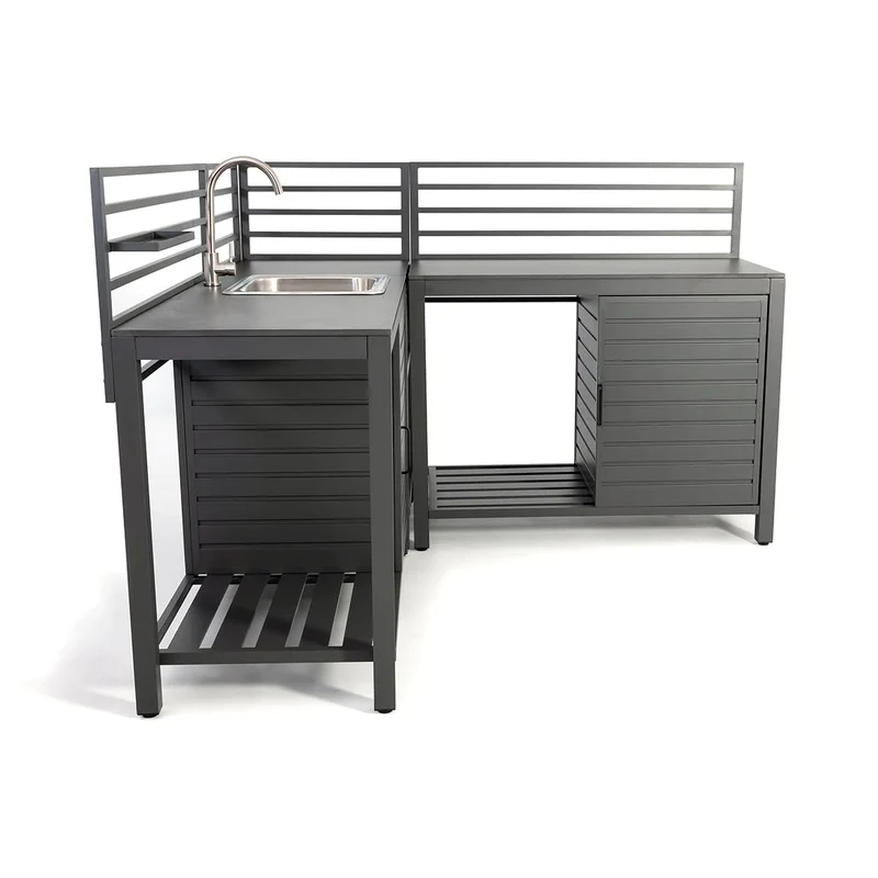 Ensemble de cuisine extérieure (Gris)