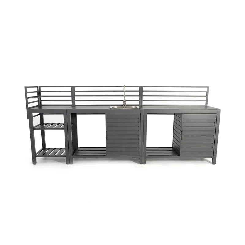 Ensemble de cuisine extérieure (Gris)
