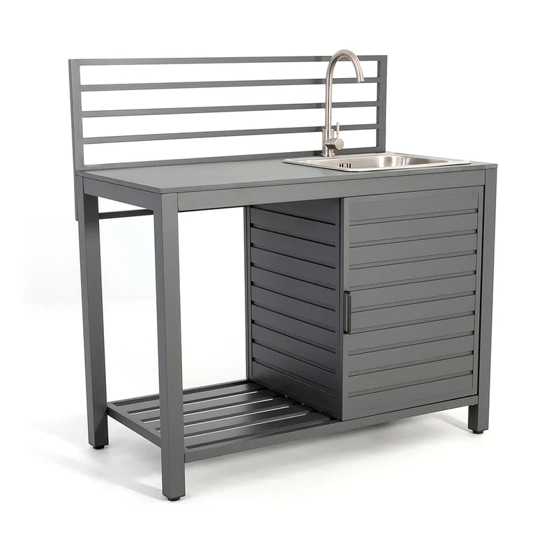 Ensemble de cuisine extérieure (Gris)