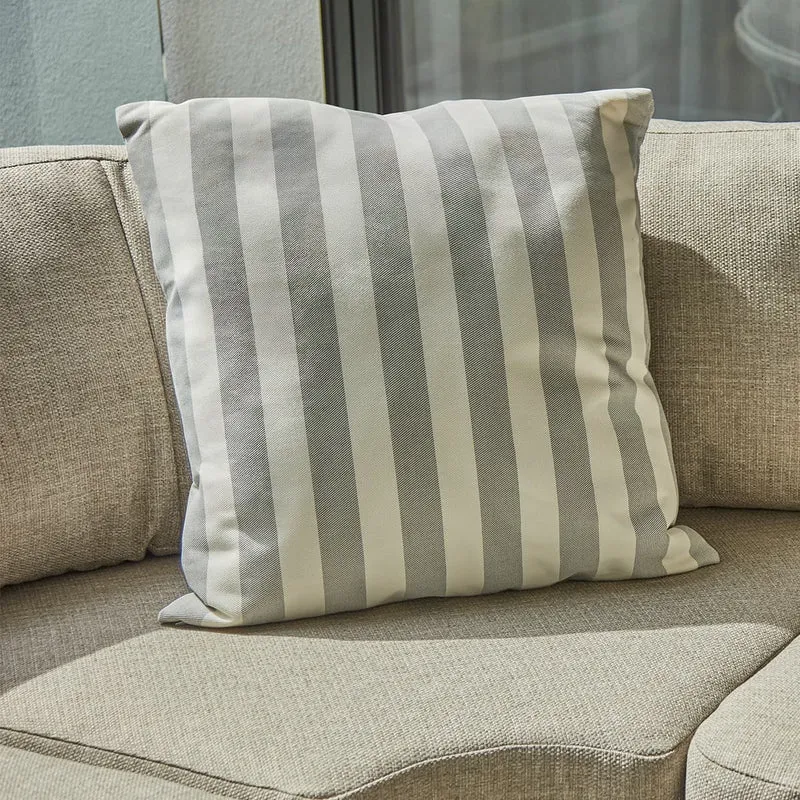 Coussin extérieur 24 x 24 po - Imprimé Cabana gris