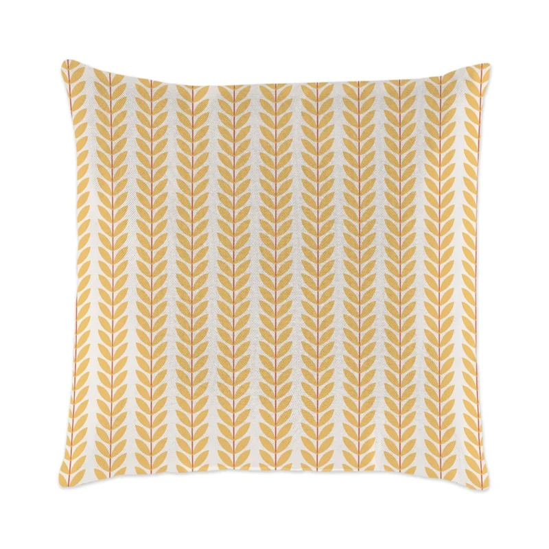 Coussin extérieur 18 x 18 po - Imprimé rayures botaniques