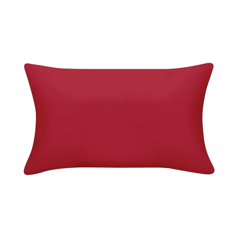 Coussin extérieur 14 x 26 po - Imprimé uni rouge
