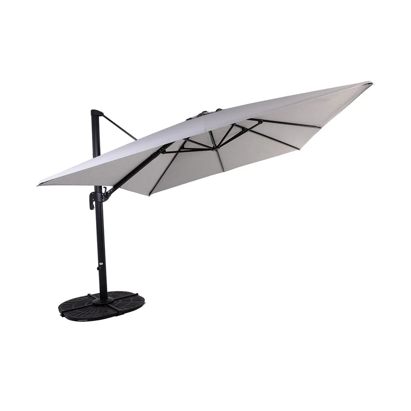 Parasol suspendu Deluxe (finition noir mat) - 10 pi (3 m)