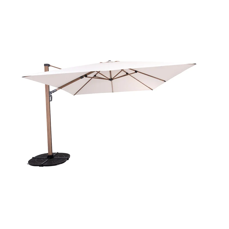 Parasol suspendu Deluxe (finition bois) - 10 pi (3 m)