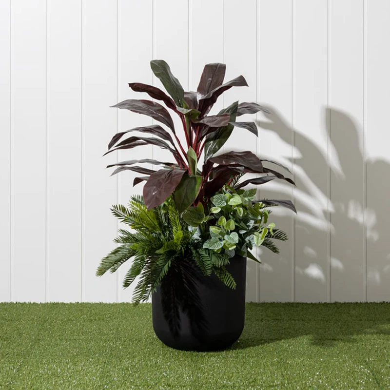 Jardinière extérieure - Cordyline artificielle
