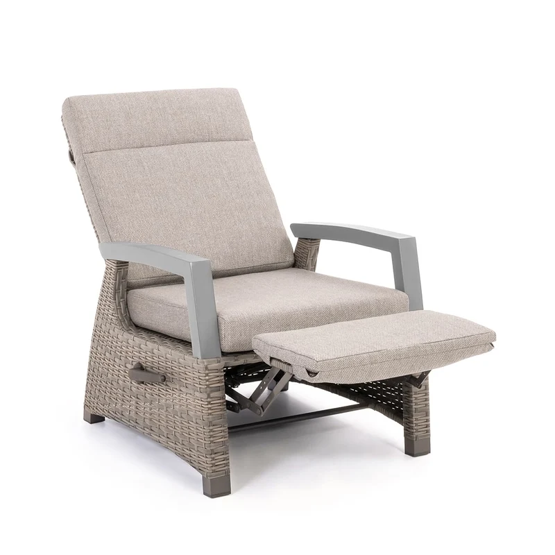 Fauteuil club inclinable extérieur Prato (avec appui-pieds)