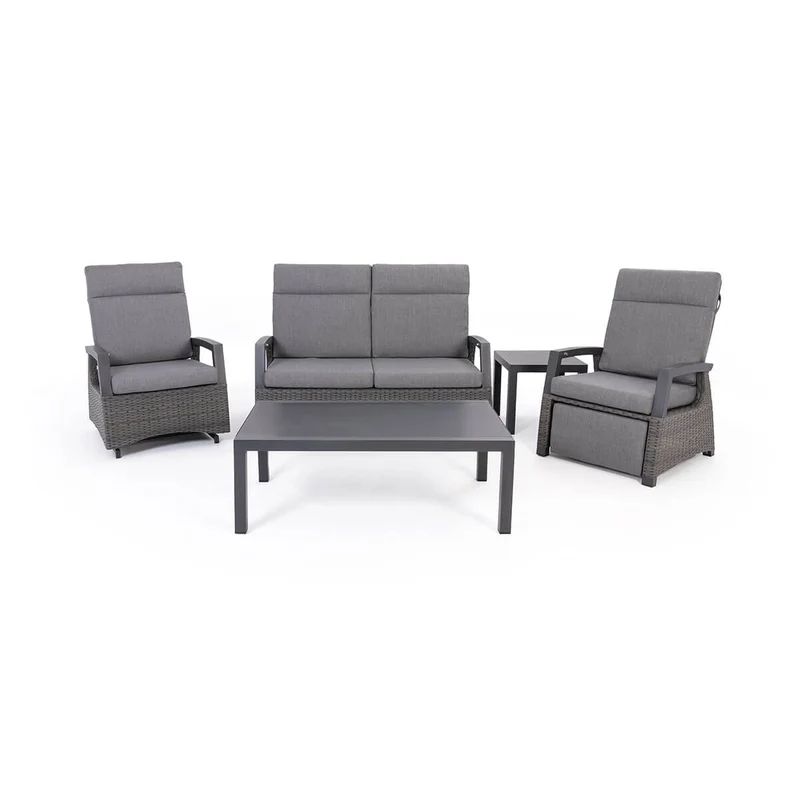 Fauteuil club inclinable extérieur Prato (avec appui-pieds)